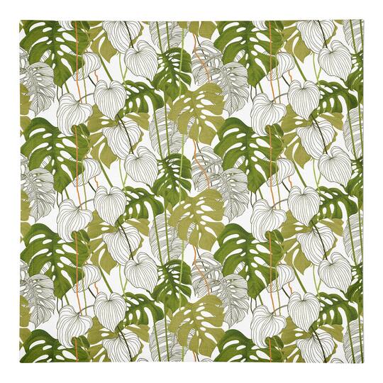 Yellow Green Monstera 10" x 10" Cotton Twill Napkin